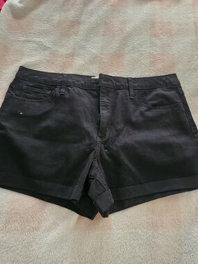 Women’s Black Casual Stretch Shorts
